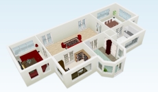 návrh interiérů v 3D a 2D floorplanner