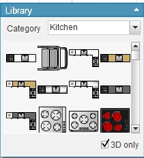 knihovna objektů floor planner